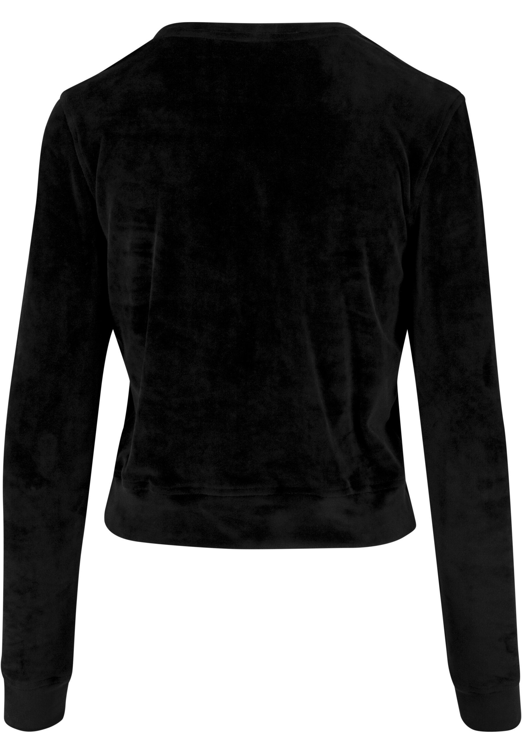 URBAN CLASSICS Sweatshirt "Urban Classics Damen Ladies Short Velvet Crew" 1 günstig online kaufen
