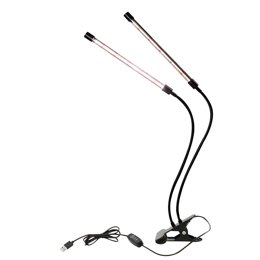 Rosnek Pflanzenlampe 2/3/4 Kopf,Vollspektrum,Clip-On,USB,für Blumen Gemüse günstig online kaufen