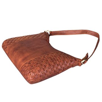 STILORD Handtasche "Katharina" Elegante Henkeltasche geflochtenes Leder