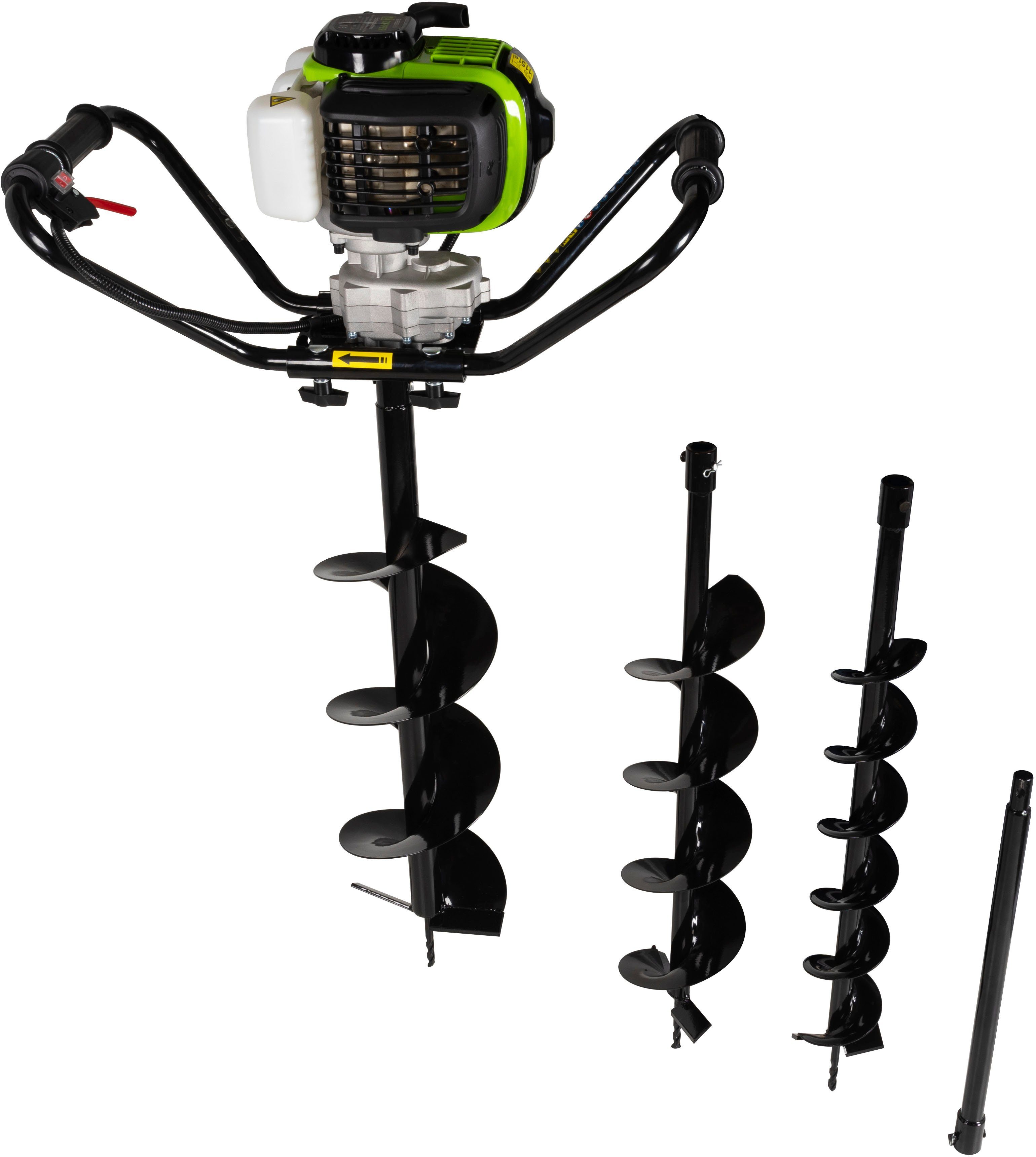 ZIPPER Земляные буры ZI-ELB380, 1,9 kW, max. 10500 U/min, inkl. 3 Bohrer