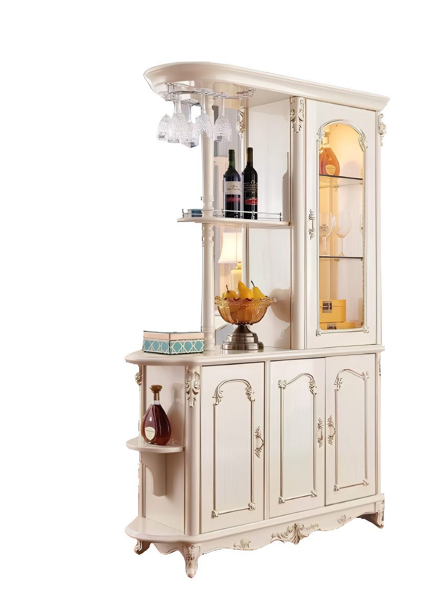 Barschrank Barschrank Für das Esszimmer Klassische Perlweiße Möbel Neuer Luxus