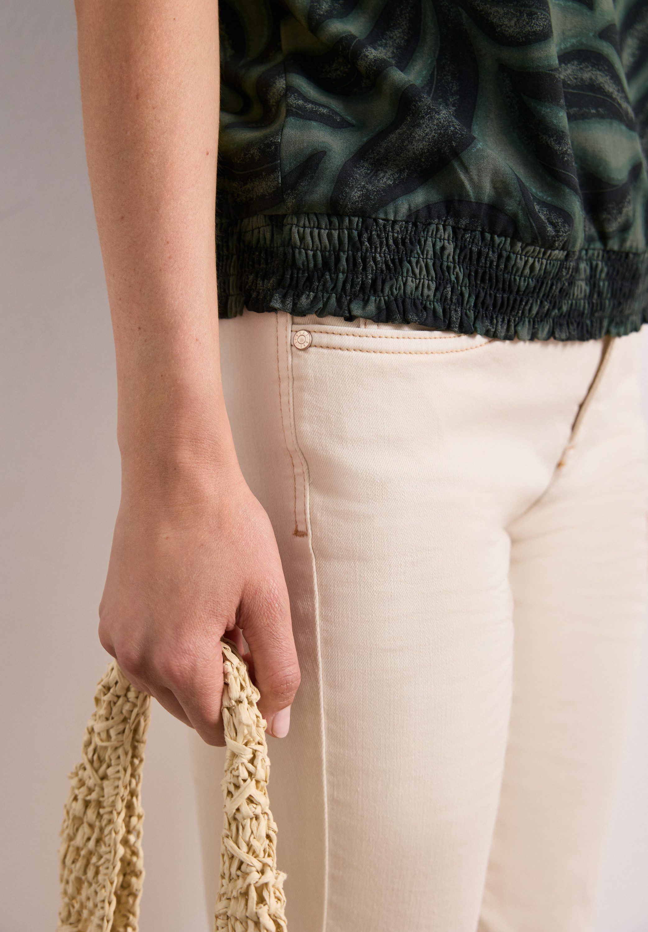STREET ONE Kurzarmbluse Sommerbluse mit floralem Muster – Bild 3 von 5