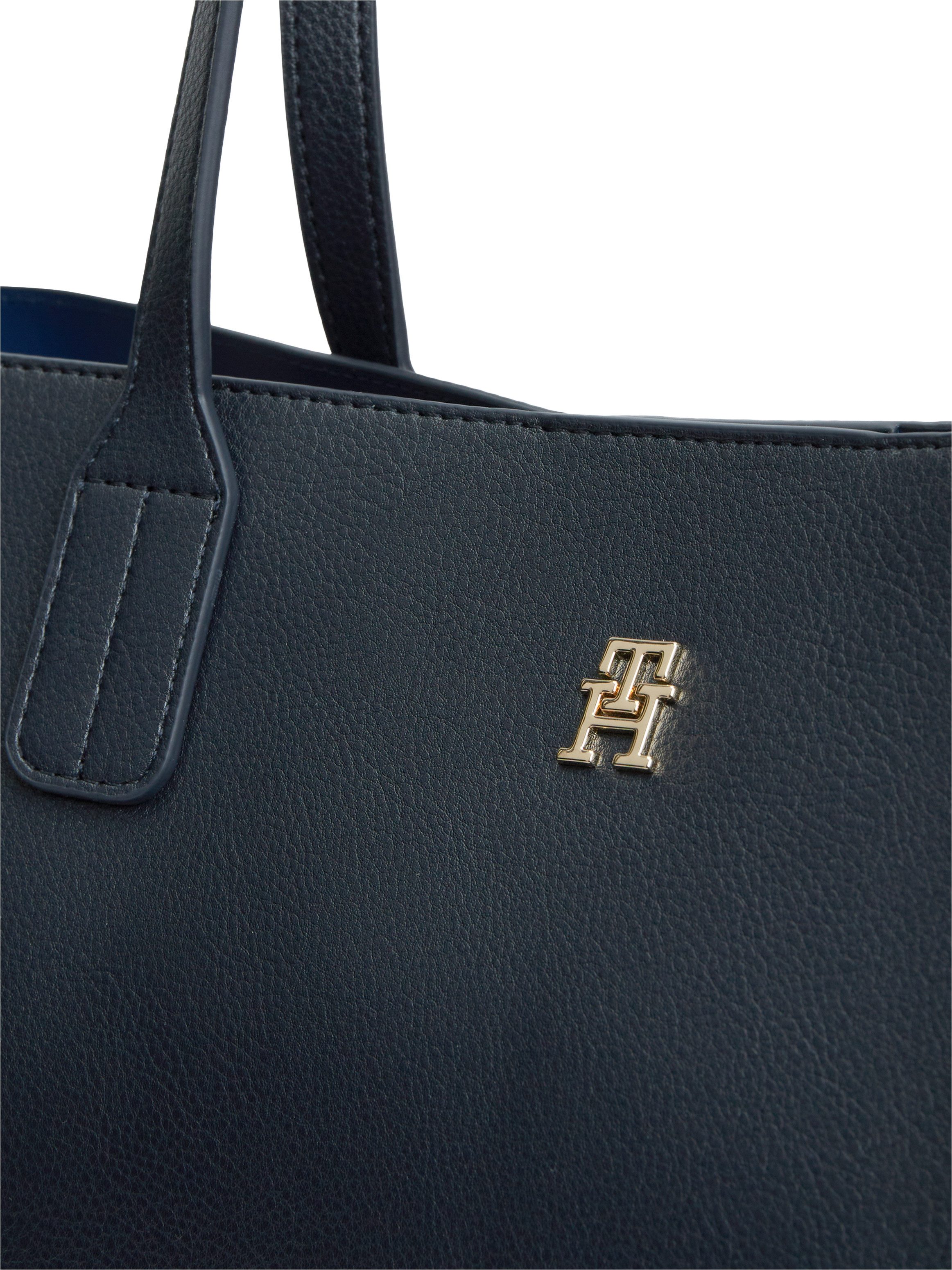 Tommy Hilfiger Tragetasche TH ICON TOTE, Damen Handtasche, Shopper mit doppeltem Henkel – Bild 4 von 5