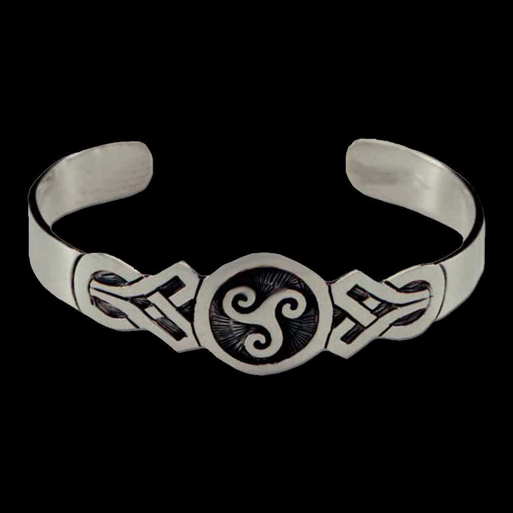 SIlber HOPLO Silberarmband keltischer 925er 20mm Armke Armreif Armband Knoten breit massiv