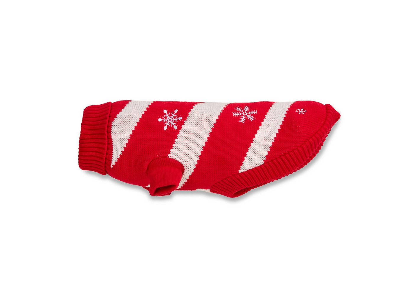 Thumbnail - Wolters Hundepullover Strickpullover Frosty rot/weiß