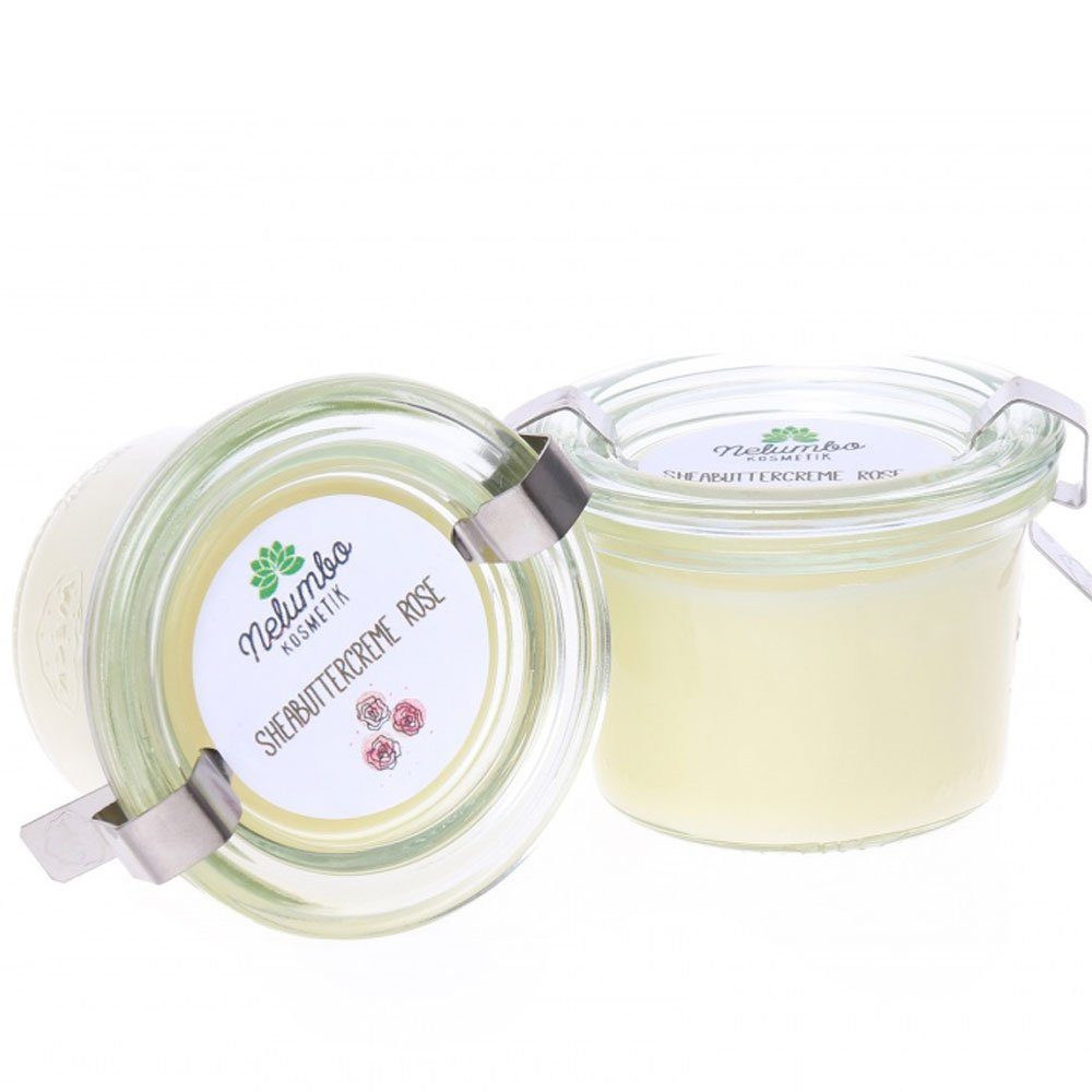 Nelumbo Kosmetik Körperöl Shebuttercreme Rose, 50 g