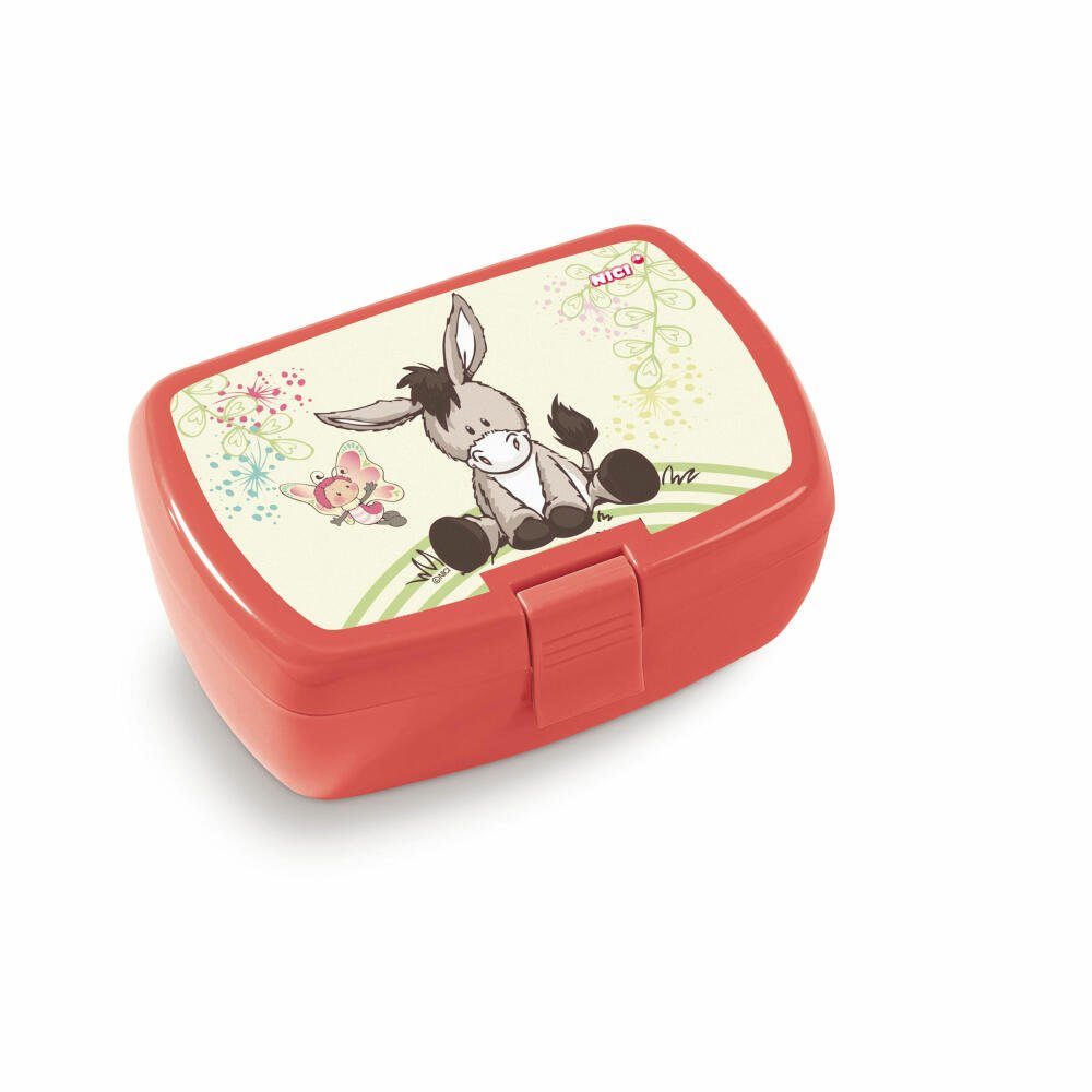 Nici Lunchbox Esel und Schmetterling Bunt, (1-tlg) Kunststoff