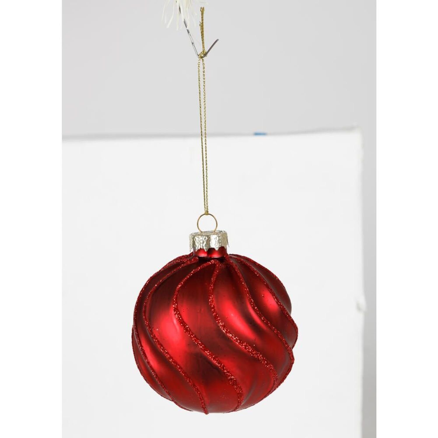 Baumkugeln 8cm BURI Anhänger Weihnachtsbaum Set Glas 12x 4er Weihnachtsbaumkugel De Weihnachten