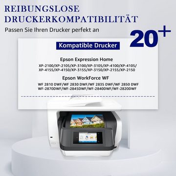 MOOHO ersetzt für EPSON 603 XL Schwarz WF 2810DWF 2820DWF Tintenpatrone (0-tlg)