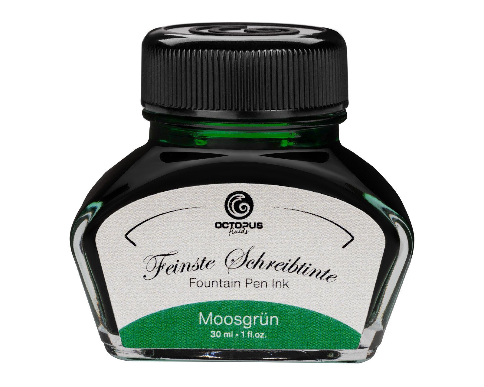 OCTOPUS Fluids Füllhaltertinte, Schreibtinte im Tintenglas Moosgrün 30ml Tintenglas (Set, 0-tlg)