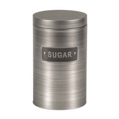 Michelino Zuckerdose Zuckerdose Vorratsdose Silber, Metall, (Stück, 1-tlg., 1 Dose mit Deckel), Lebensmitteldose