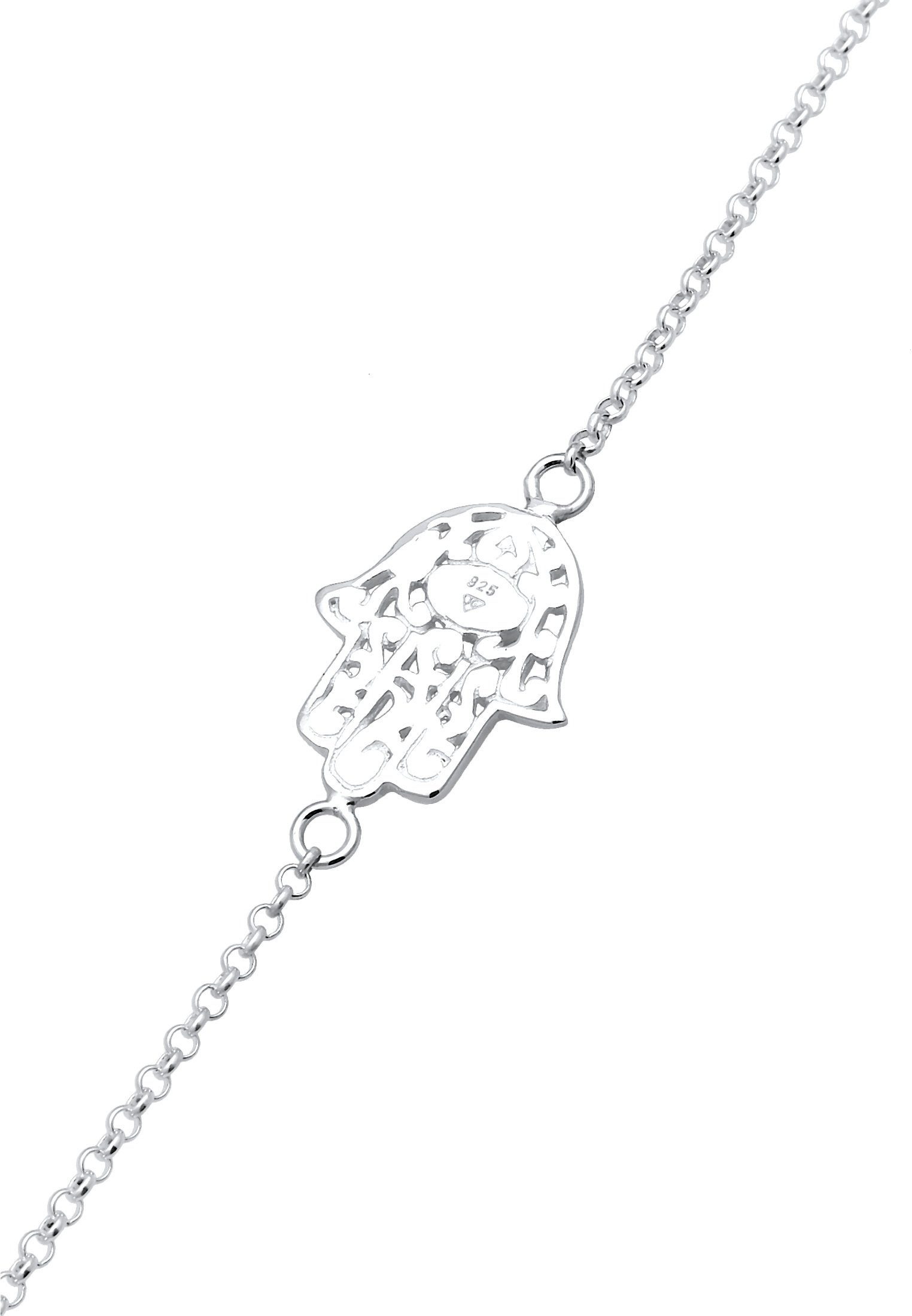 Nenalina Armband Hamsa Hand Ornament Anhänger Symbol Silber 925