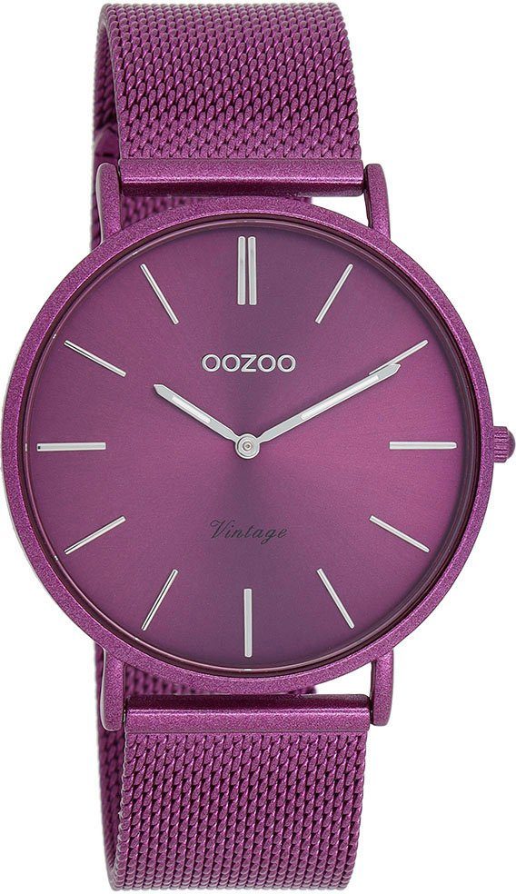 OOZOO Quarzuhr C20332, Armbanduhr, Damenuhr, Herrenuhr, Edelstahlarmband
