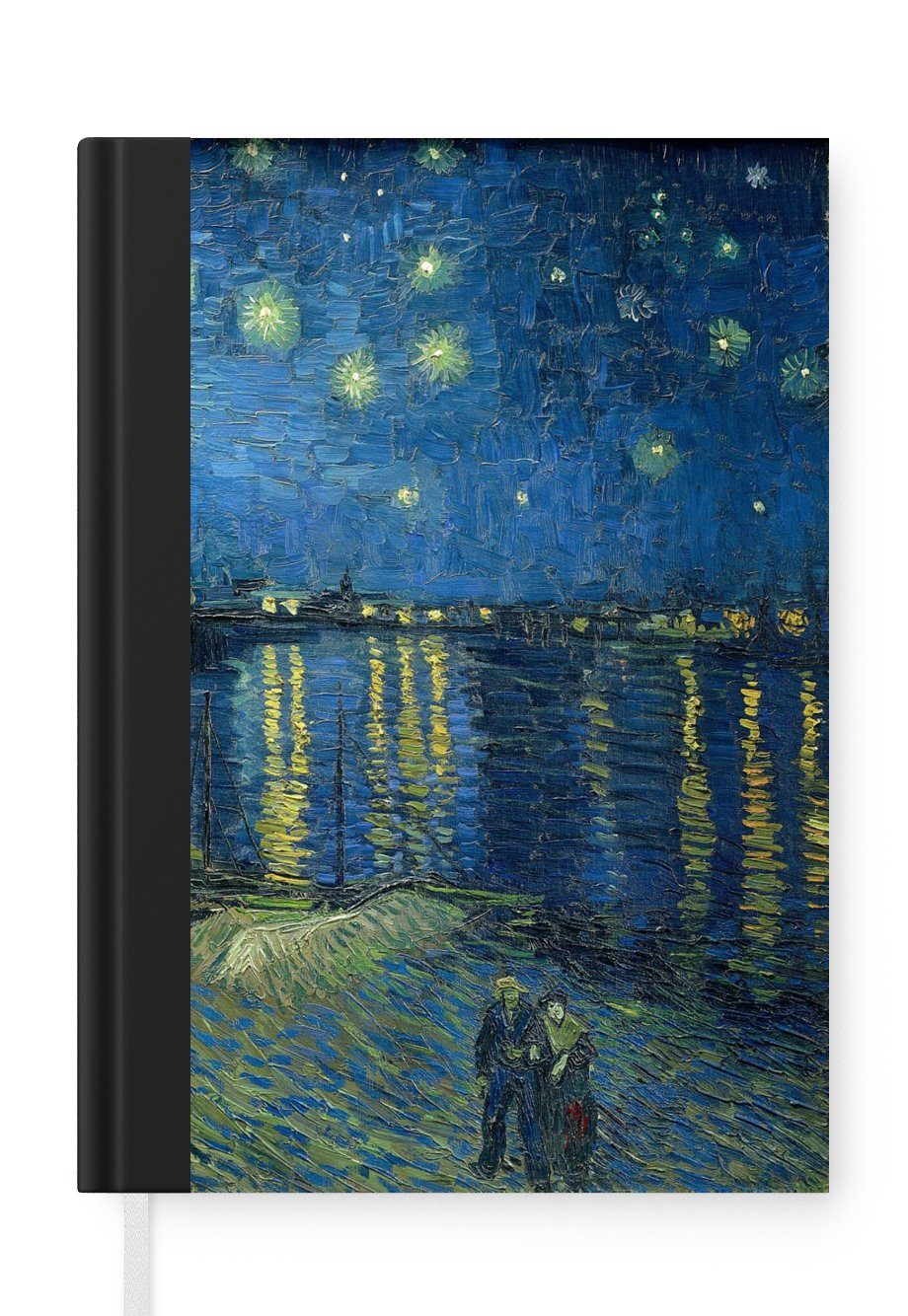 A5, Seiten, sternenklare 98 Gogh, Tagebuch, MuchoWow Notizbuch Journal, - Vincent Haushaltsbuch Nacht Die van Merkzettel, Notizheft,
