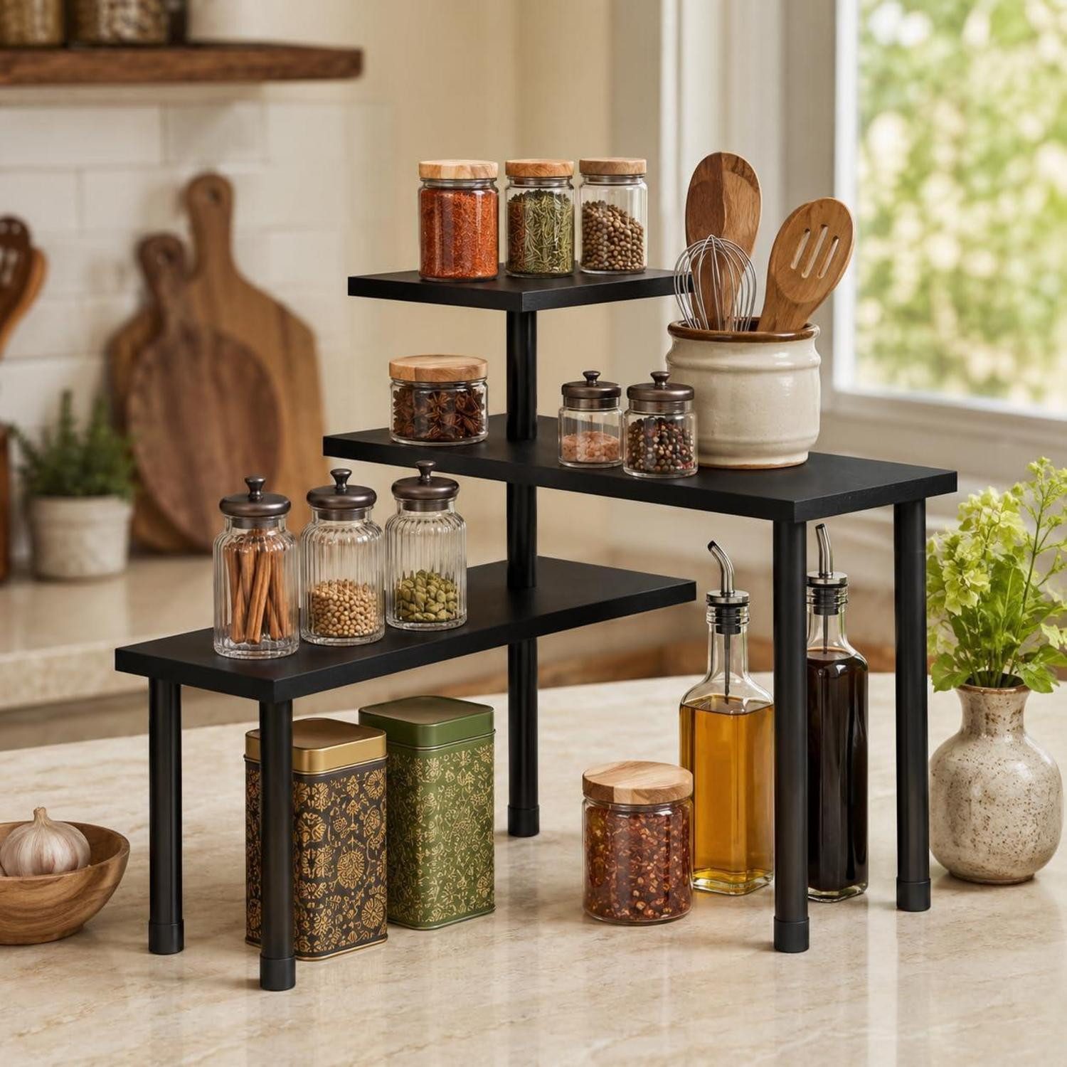 Schwarze Badezimmer Holzregale » Schwarze Holz Badregale