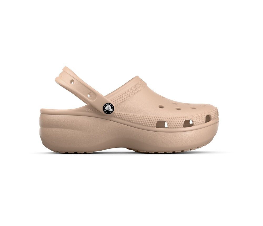 Crocs Classic Platform Clog W Clog, Sommerschuh, Schlappen, Hausschuh, trendige Plateausohle