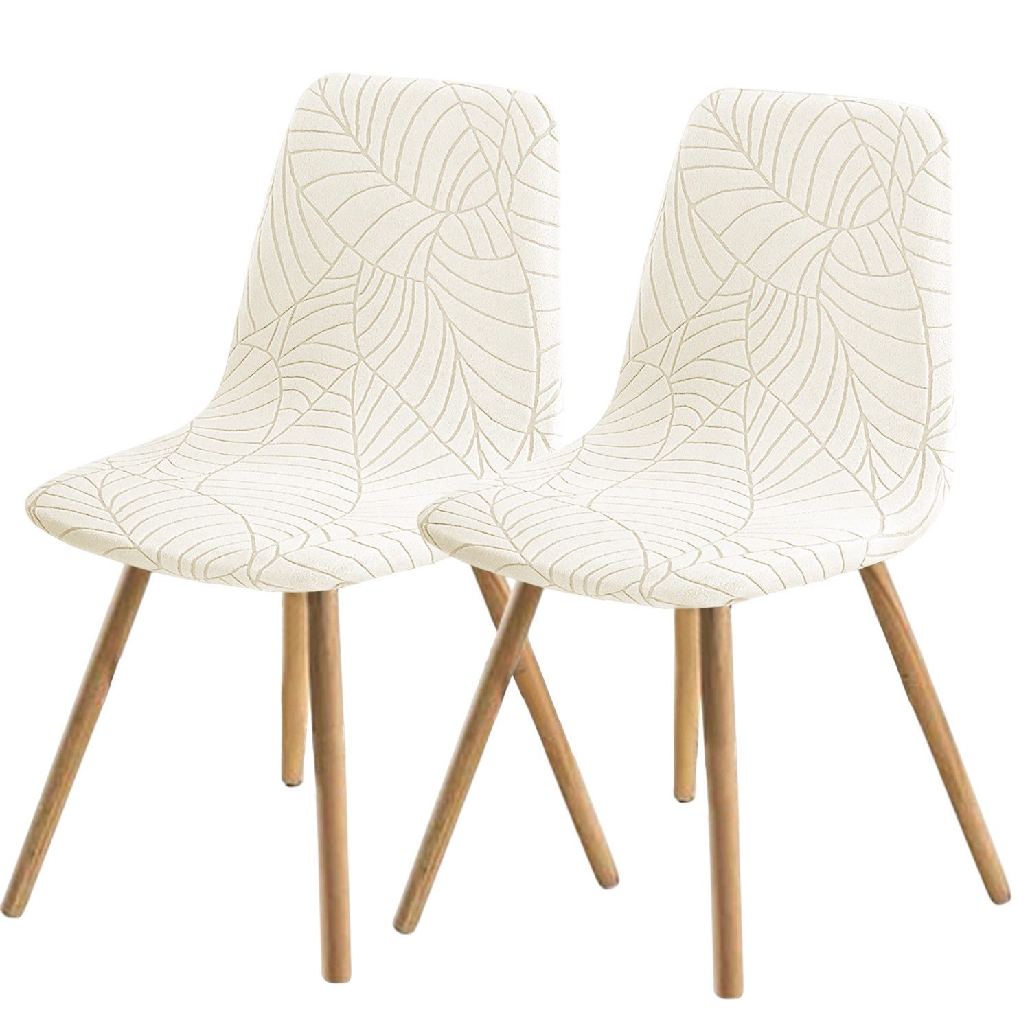 Refttenw Stuhlhusse Esstisch Elastizität Blattdruck Abnehmbar Waschbar Stuh günstig online kaufen