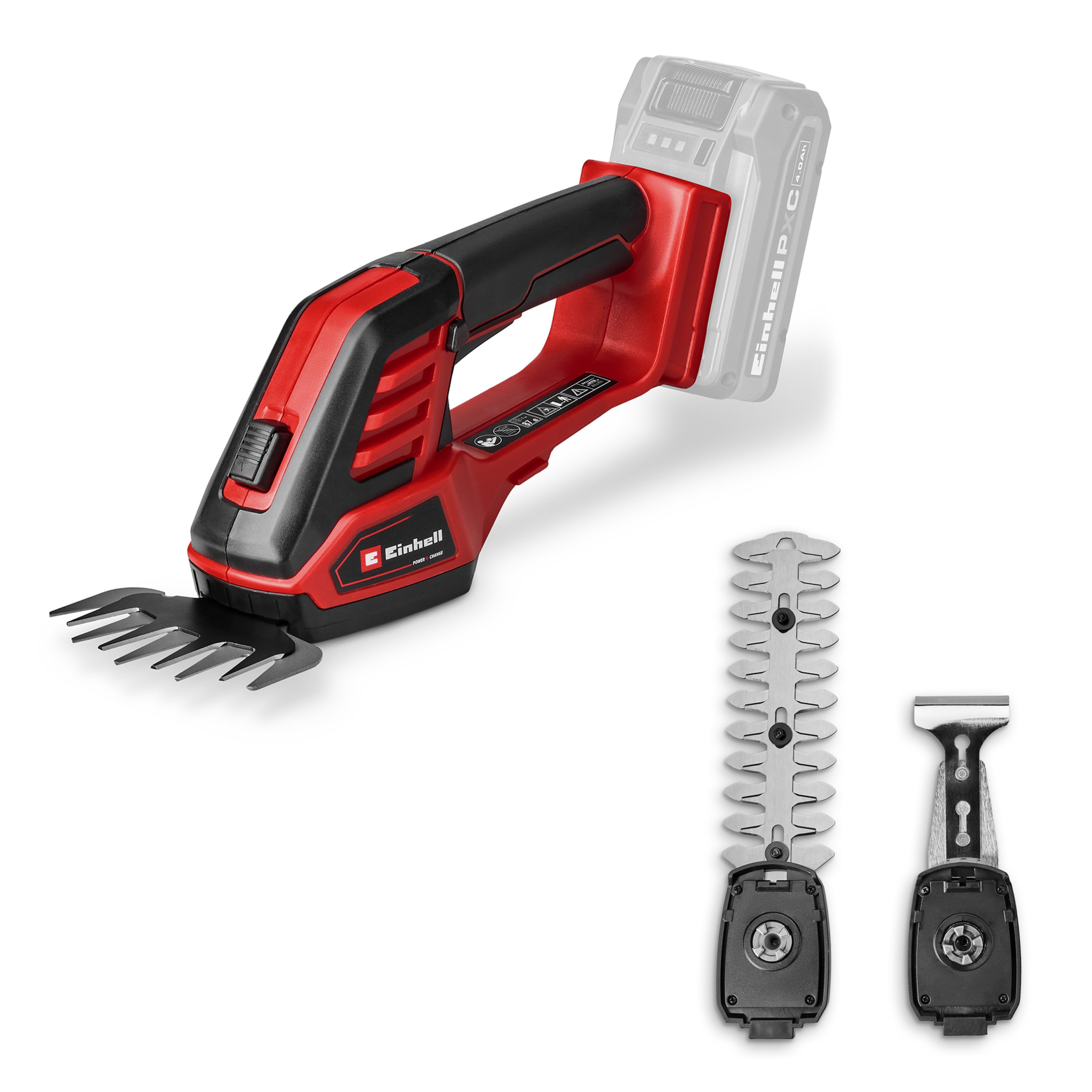 Einhell Akku-Grasschere GE- CG 18/100 Li - 3 in 1-Solo, ohne Akku und Ladegerät