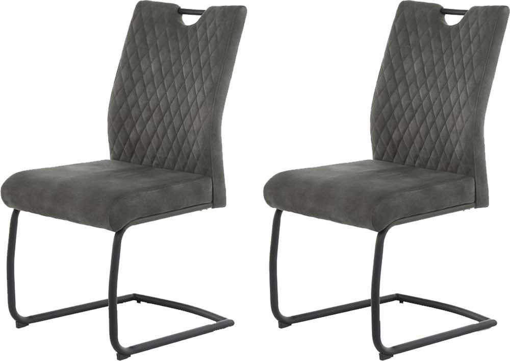 Jockenhöfer Gruppe Freischwinger Bonnie (Set, 2 St), Bis 150kg belastbar, XL-Sitzbreite, praktischer Griff im Rücken