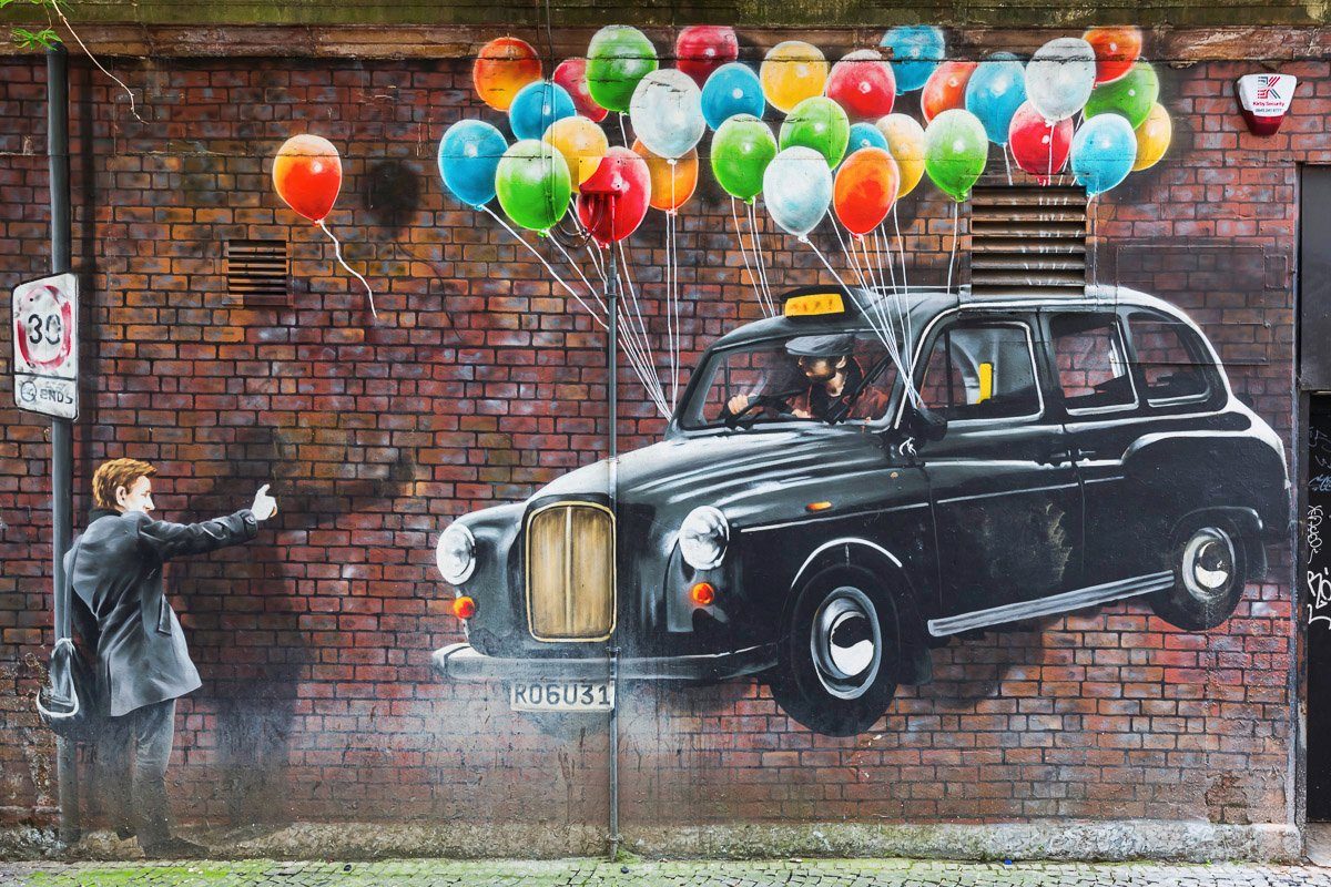 Papermoon Fototapete Street Art in Glasgow