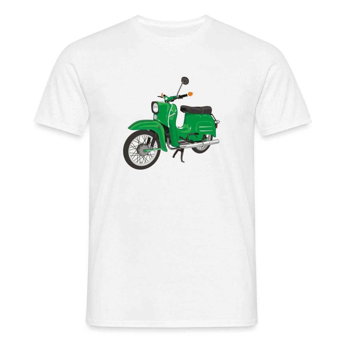 T-Shirt Vintage Grüne Simson Schwalbe Moped Männer T-Shirt