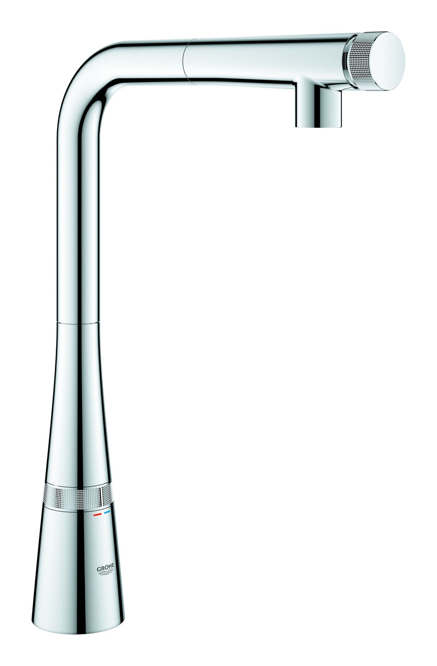 Grohe Küchenarmatur SmartControl Zedra / Zedra Smart Control Einhand mit ausziehbarer Brause mit L-Auslauf