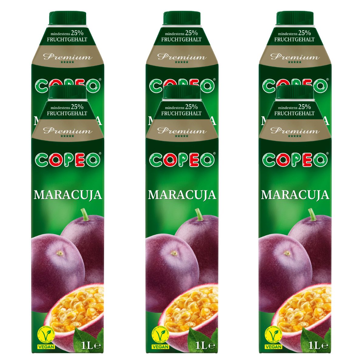 Copeo Saft, COPEO Maracuja Nektar aus Maracujasaftkonzentrat 1000ml 6er Pack