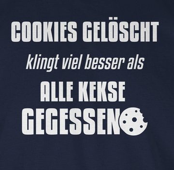 Shirtracer T-Shirt Cookies gelöscht Nerd Geschenke