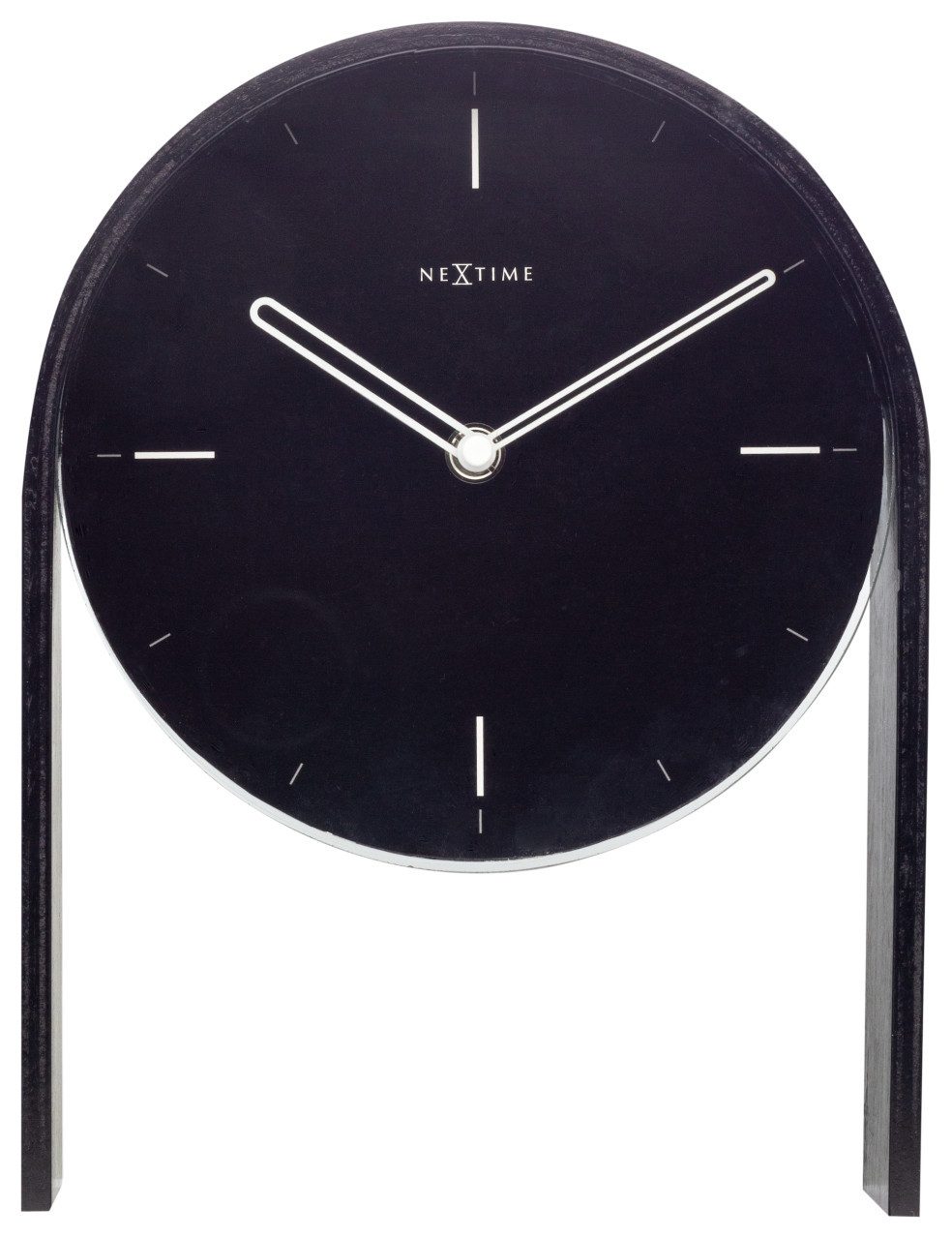 Standuhr Nextime Tischuhr Noa Table 27 x 21 cm schwarz