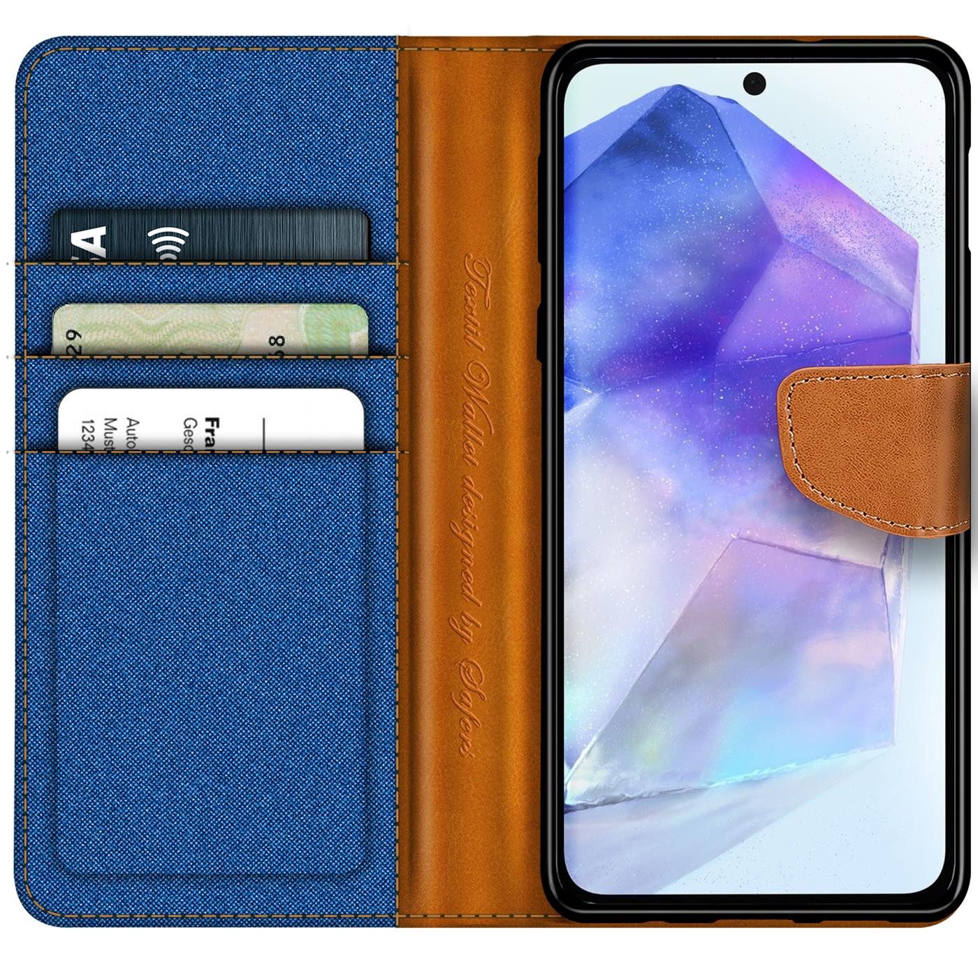 CoolGadget Handyhülle Flip Case Wallet Cover Book Tasche für Samsung Galaxy A56 5G, Handy Tasche mit Kartenfach Book Schutzhülle – Bild 2 von 5