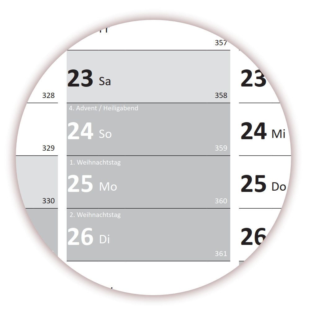 LYSCO Wandkalender XXL Wandplaner DIN A0 / DIN A1 2028 Classic2 Kalender gerollt, große Tageskästchen (Kalender werden gerollt versendet), Jahresplaner mit großem blattfüllendem Kalendarium