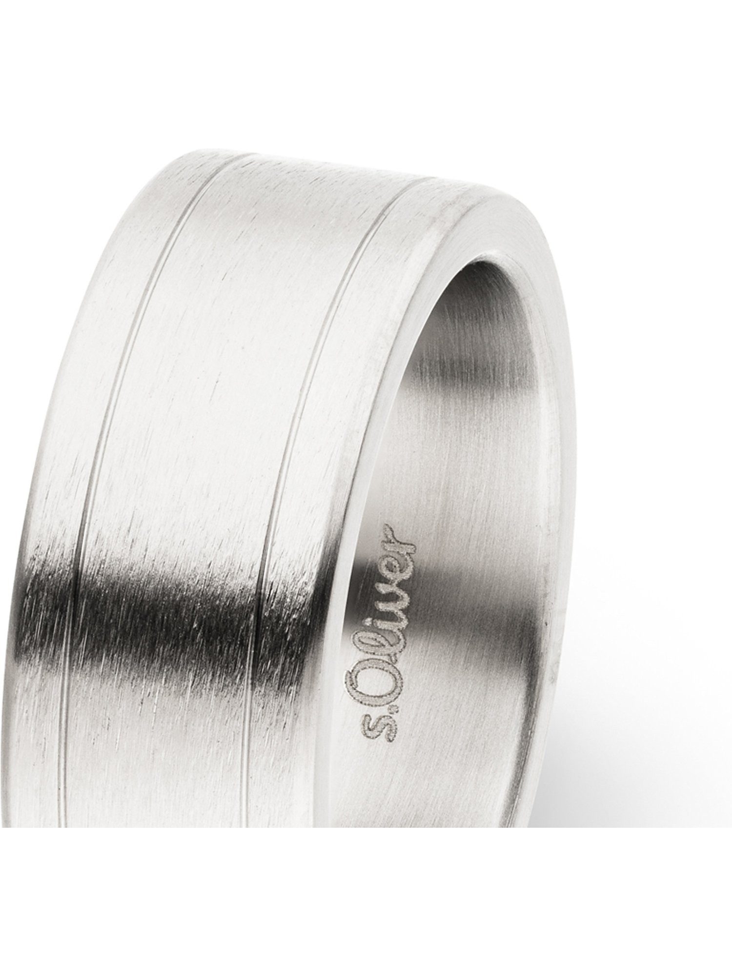 s.Oliver Fingerring S.Oliver Herren-Herrenring Edelstahl