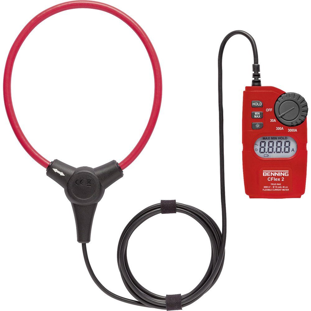 Benning Spannungsprüfer Benning CFlex 2 Stromzange digital CAT IV 600 V Anzeige (Counts): 30, (CFlex 2)