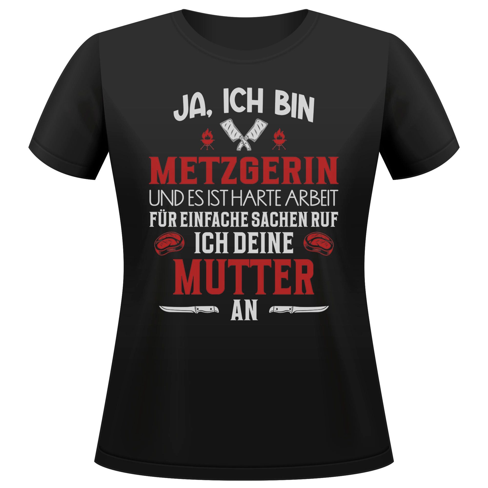 T-Shirt Metzgerin Geschenk Frauen Spruch Beruf Ausbildung Abschluss