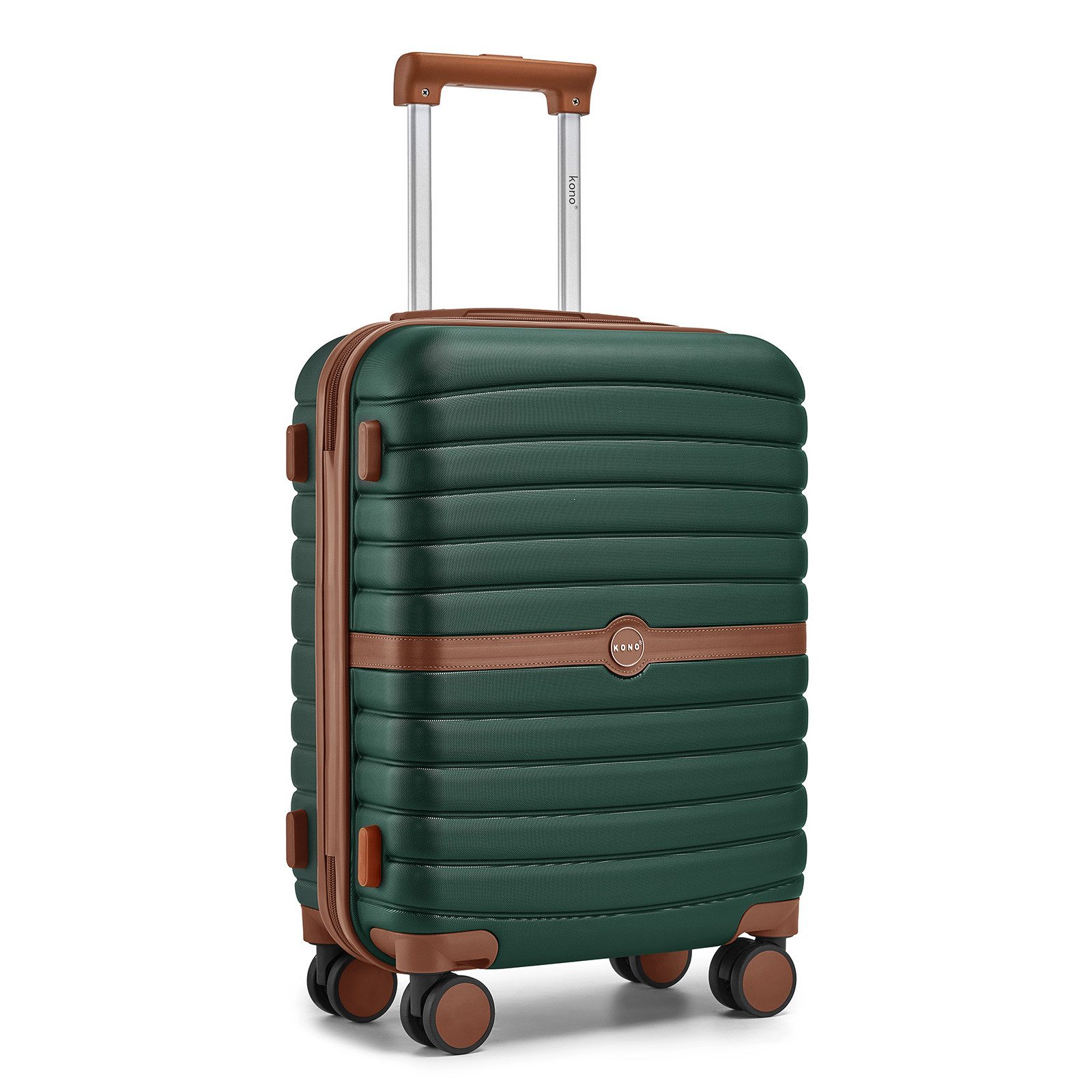 KONO Handgepäckkoffer Koffer Trolley ABS+PC Hartschalenkoffer