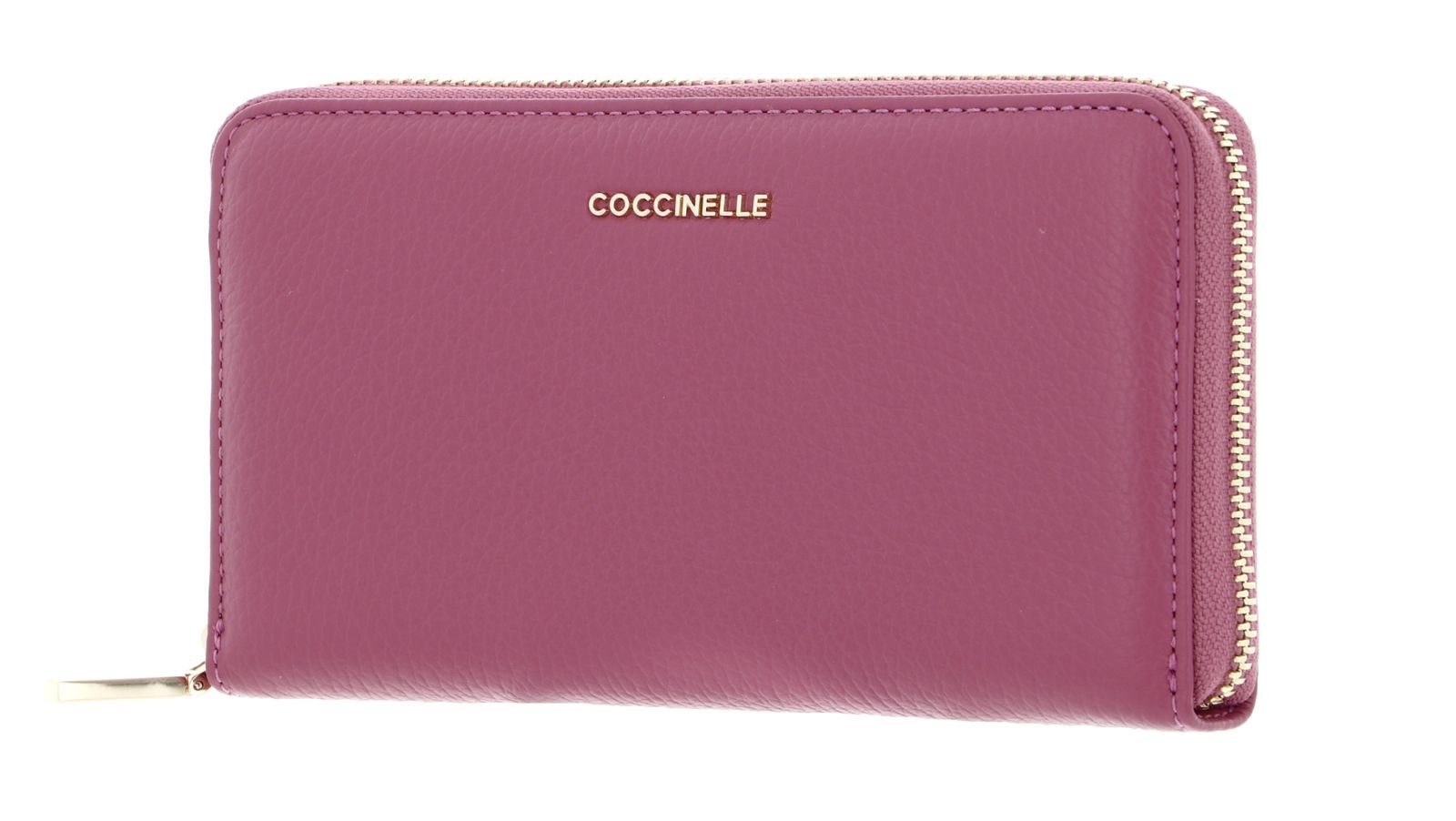 COCCINELLE Geldbörse Metallic Soft Pulp Pink