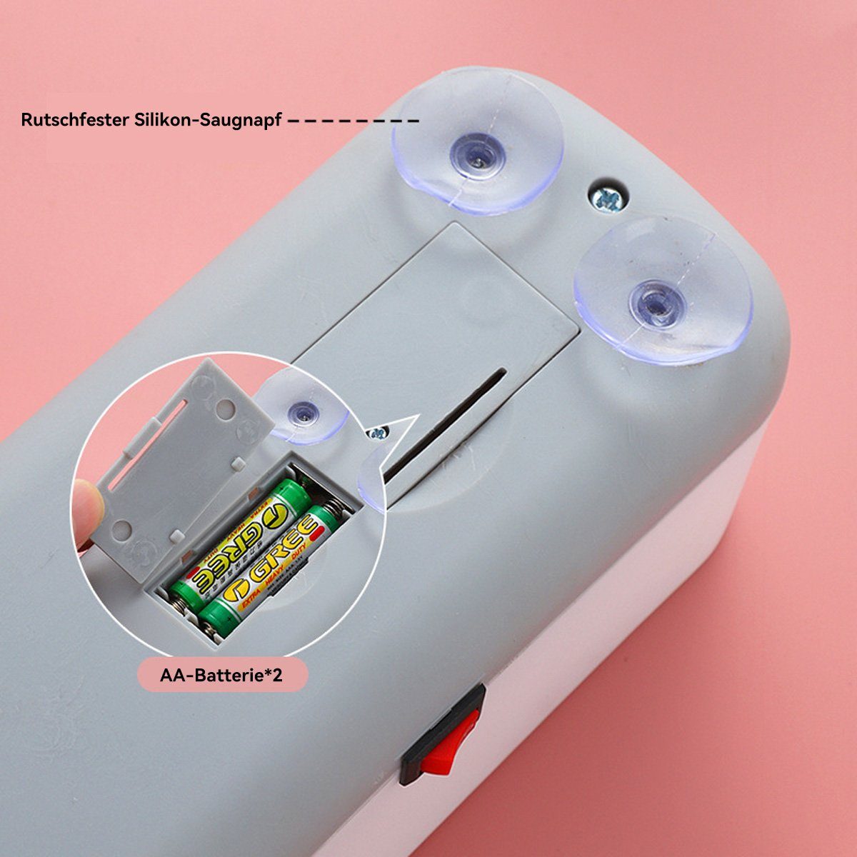 DOPWii Ultraschallreiniger Mini Ultraschallgeräte,Multifunktionale Reinigungsmaschine,19x7x6.8cm