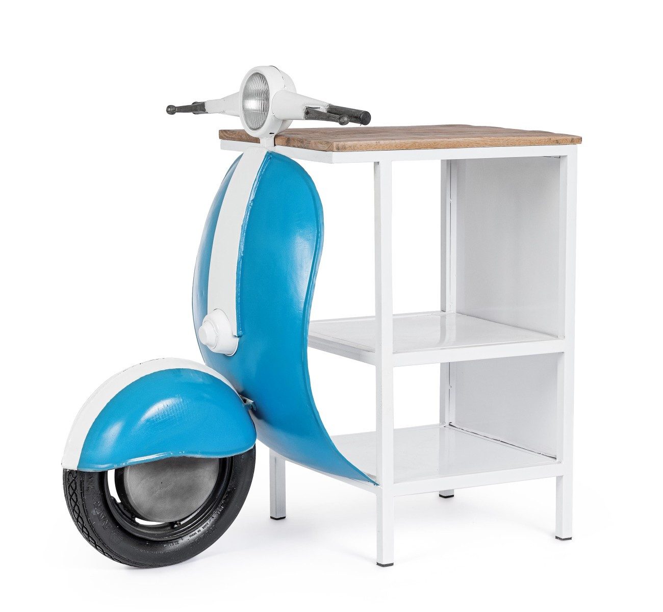 Bizzotto Regal Vespa aus Metall, Blau