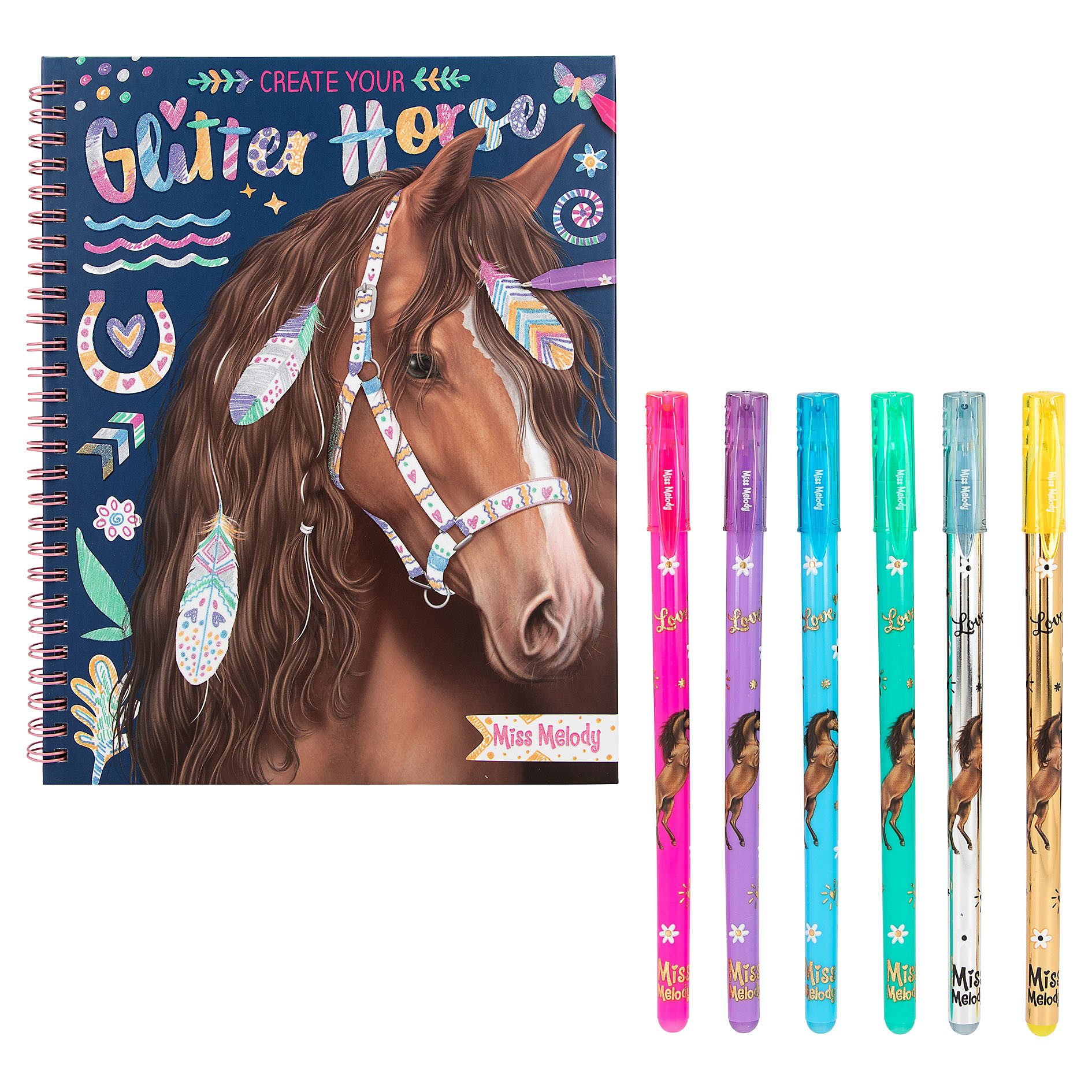 Depesche Malstift Depesche Miss Melody Mal Set Create your Glitter Horses