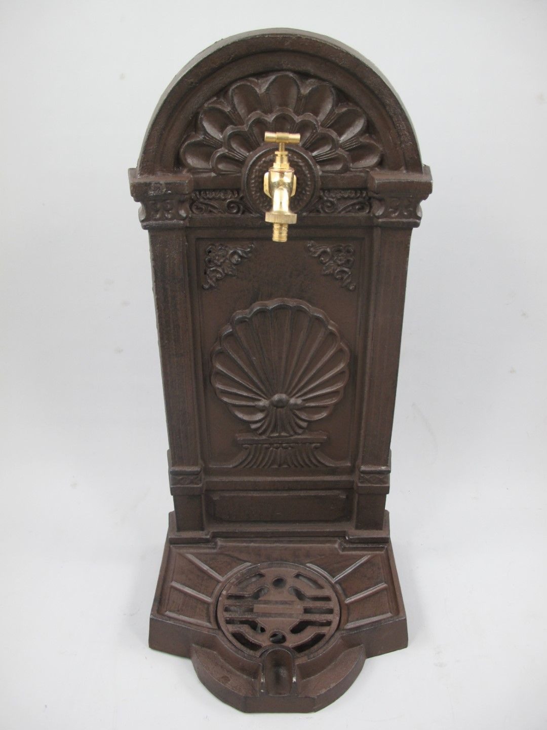 Gremegro Gartenbrunnen Standbrunnen Wassersäule Gußeisen Gartenbrunnen Antik H. 69cm