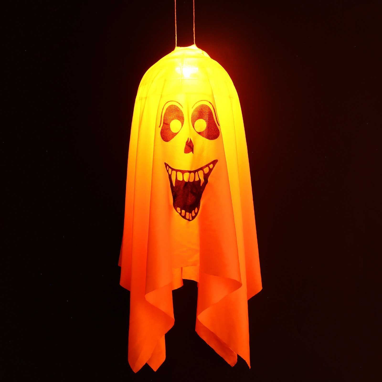 Sunicol Dekolicht Halloween Led Blinklicht, leuchtender Zauberer, hängendes Geisterlicht, Gelb