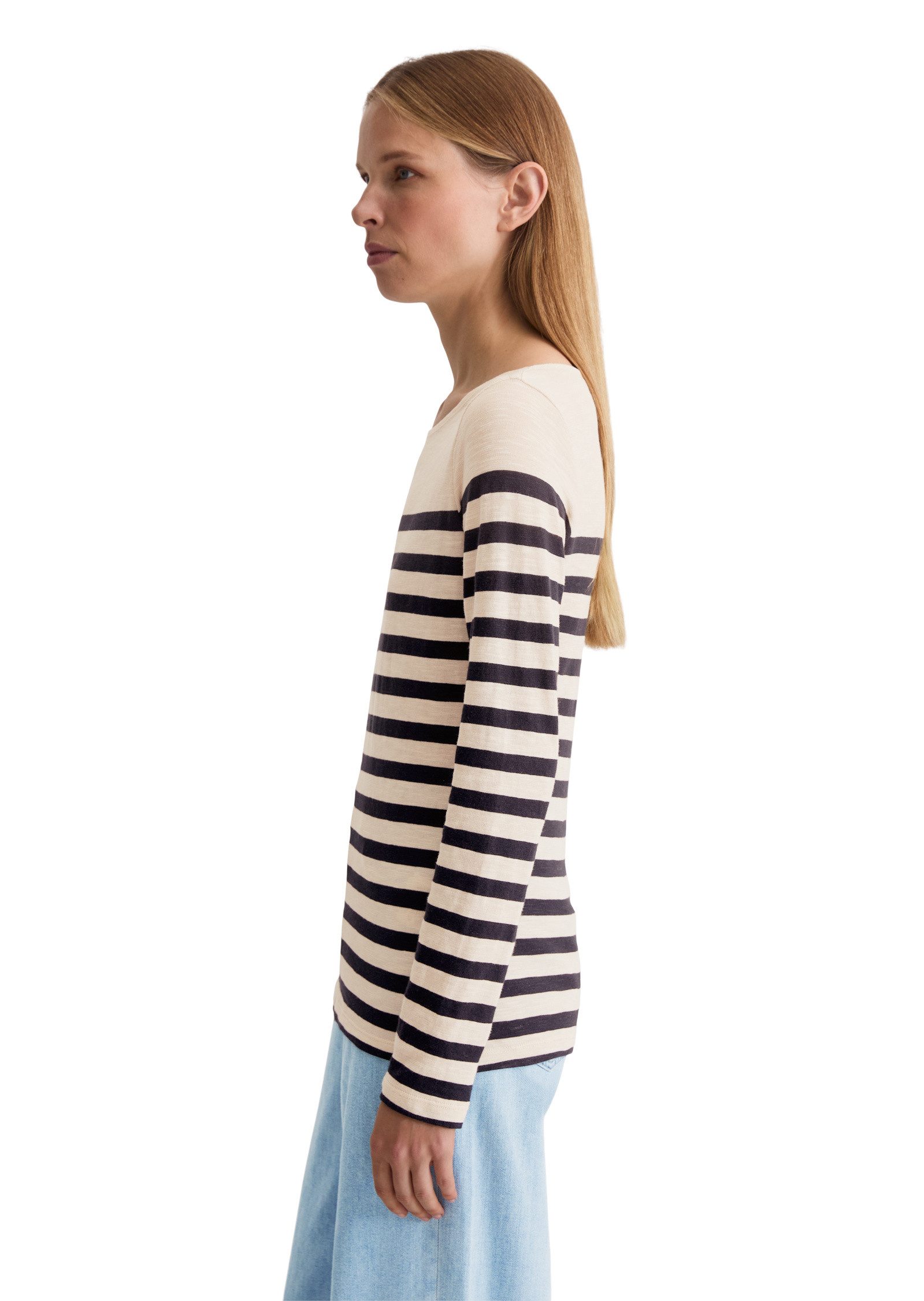 Marc O'Polo Langarmshirt aus Slubjersey günstig online kaufen