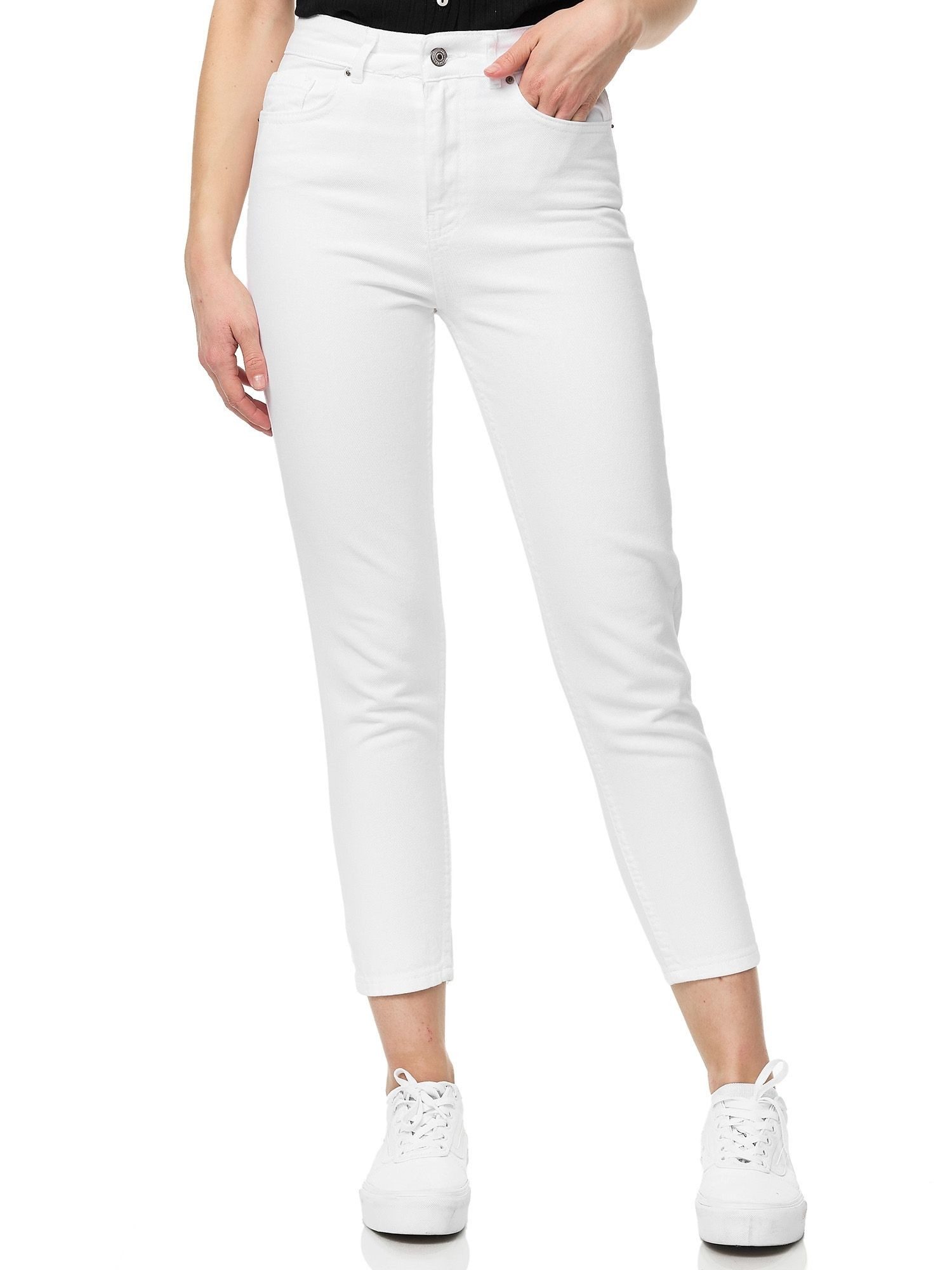 Tazzio Mom-Jeans F129 Mom Fit Schnitt, High Waist, lockere Passform, Tapered Leg