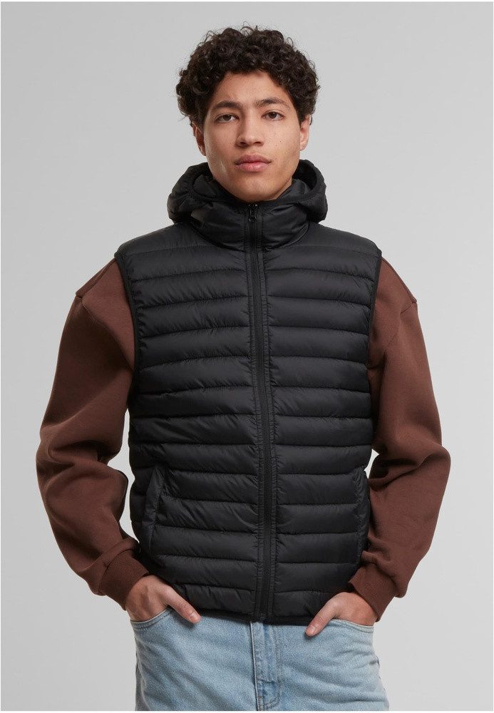 URBAN CLASSICS Sweatweste Basic Light Weigh Vest With Hood