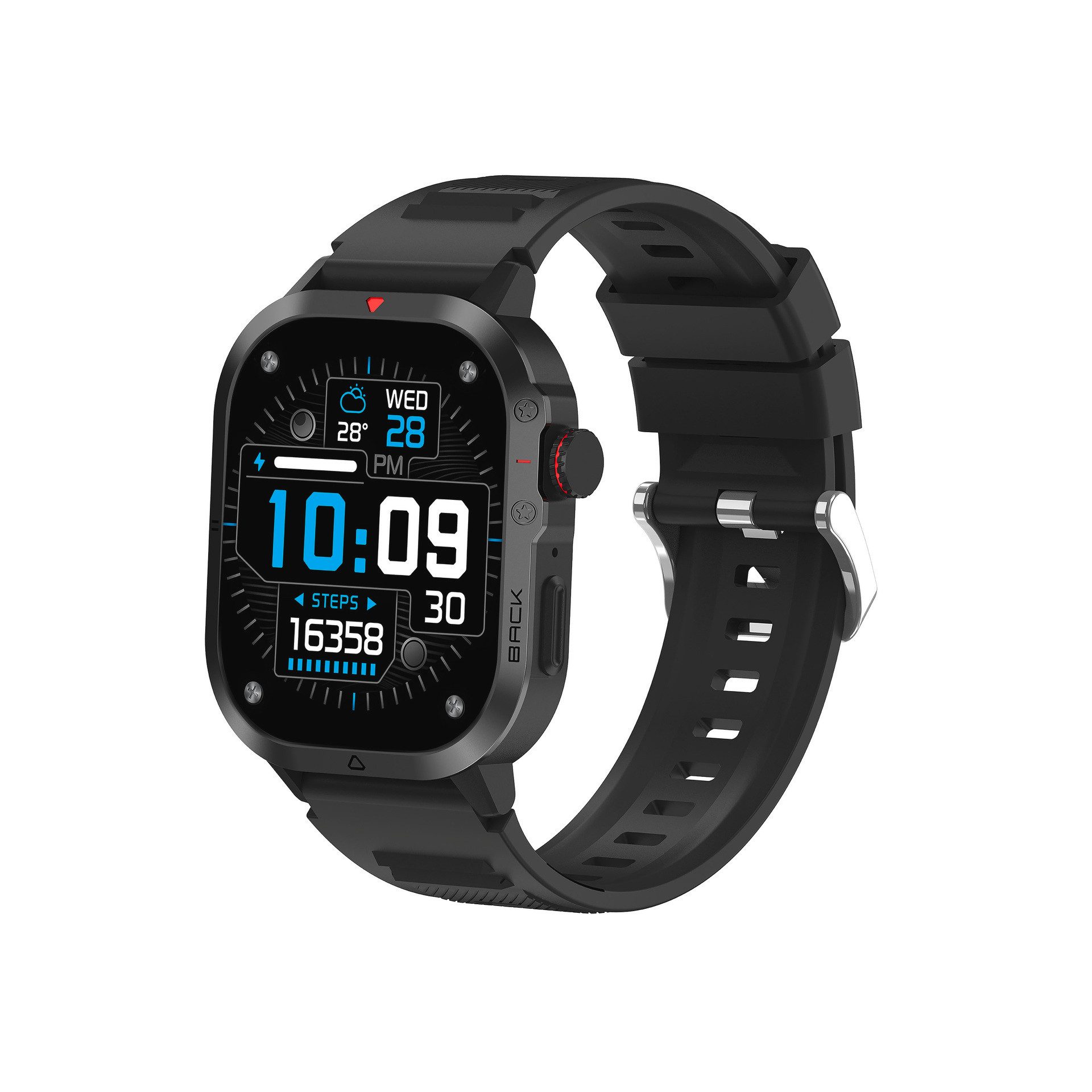 Denver Smartwatch SWC-195 Smartwatch (5 cm/2 Zoll), Fitness Uhr, Fitness Tracker, Gesundheitsfunktionen