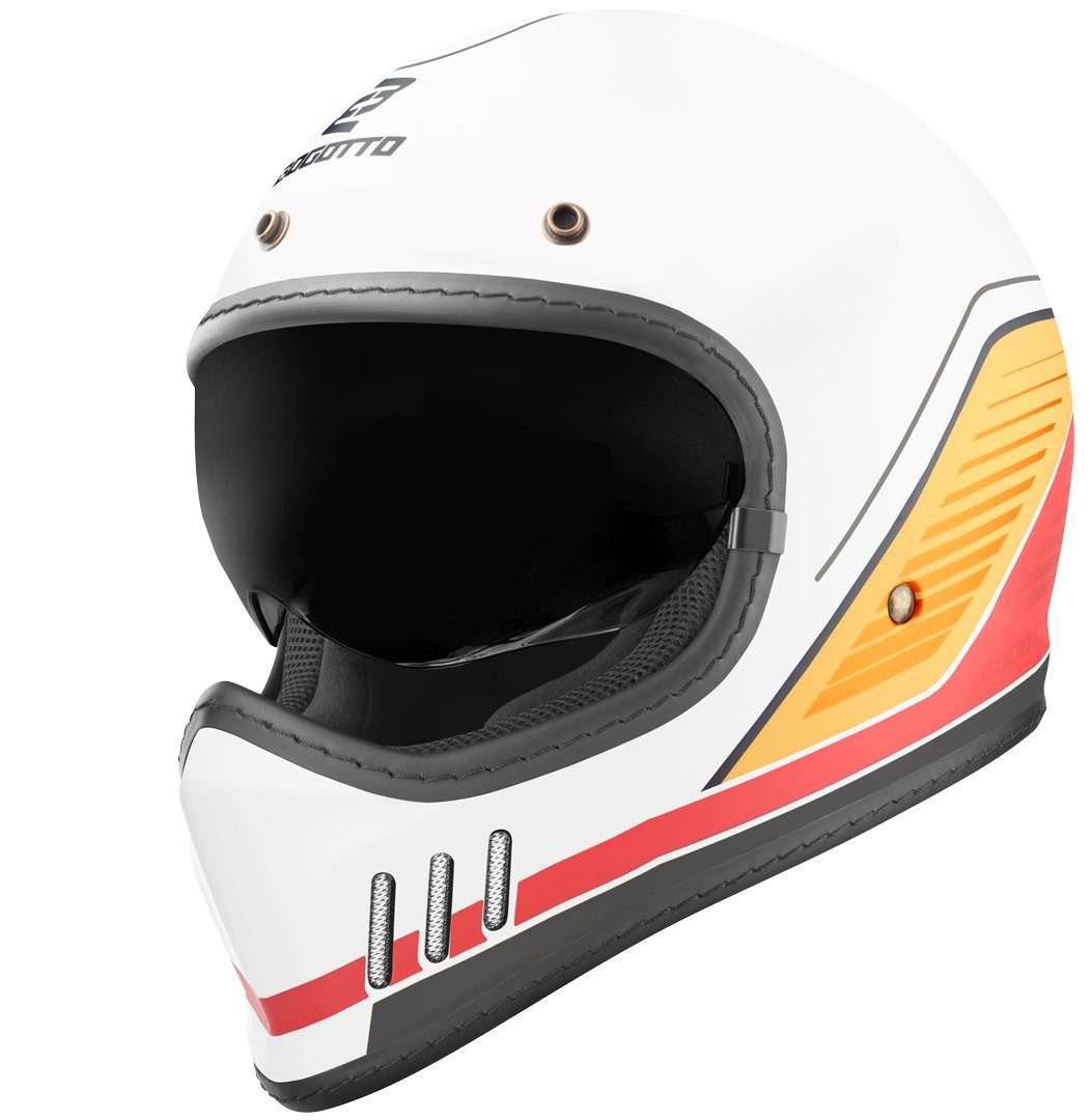Bogotto Motocrosshelm FF980 EX-R Helm, Herausnehmbares Innenfutter,integriertes Sonnenvisier