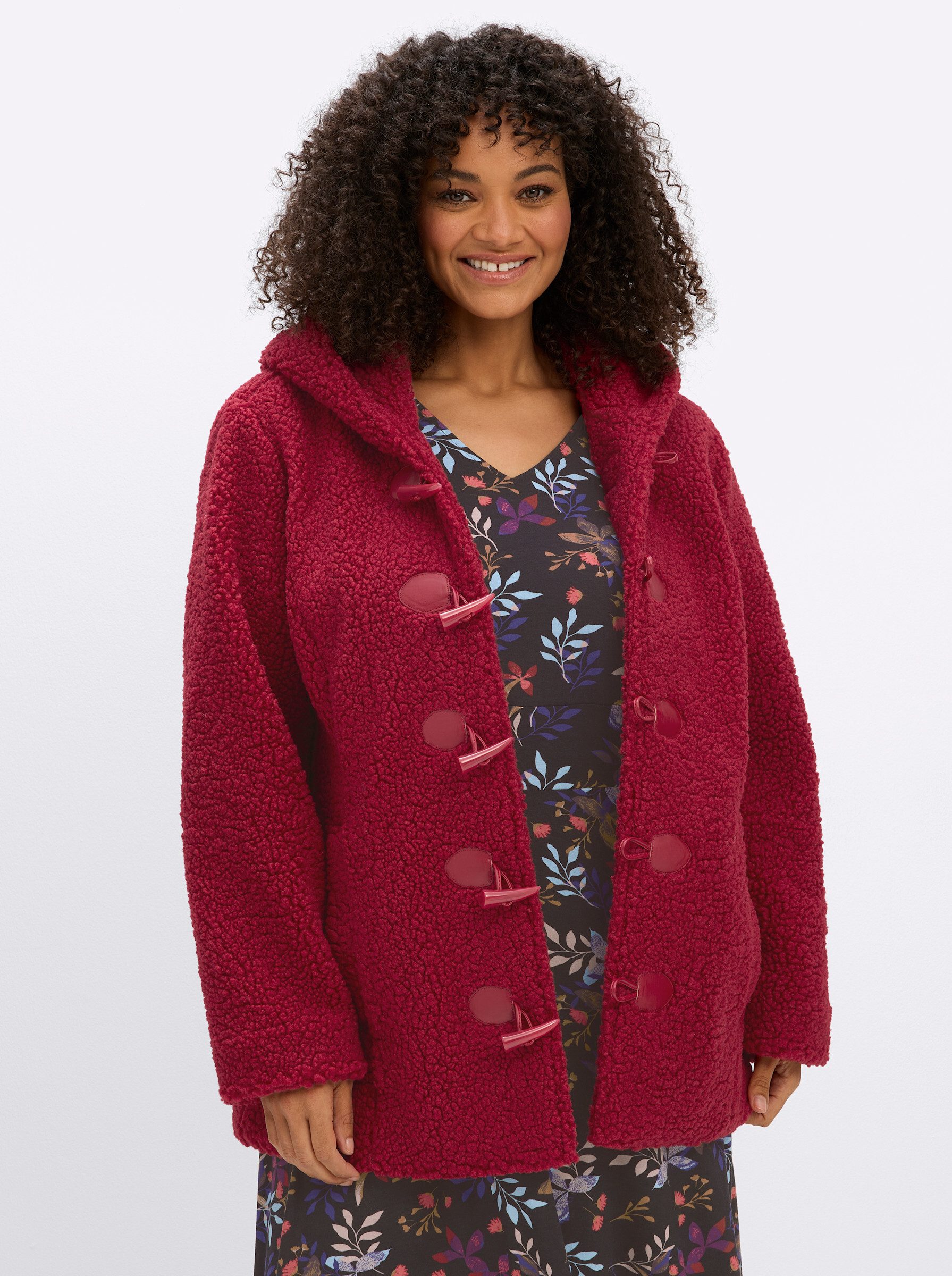sheego by Joe Browns Allwetterjacke Teddy-Jacke Langarm
