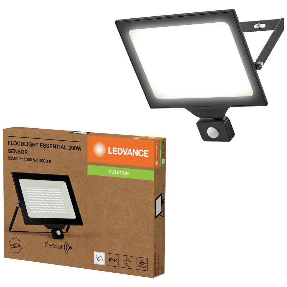 Ledvance LED Flutlichtstrahler LEDVANCE FL Essential 4058075831636 LED-Flutlichtstrahler 200 W Kaltw