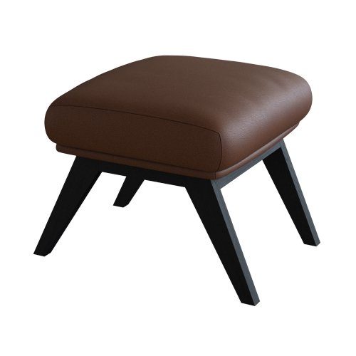 FLEXLUX Polsterhocker Adria, Fuß schwarz, Fußhocker für Ohrensessel