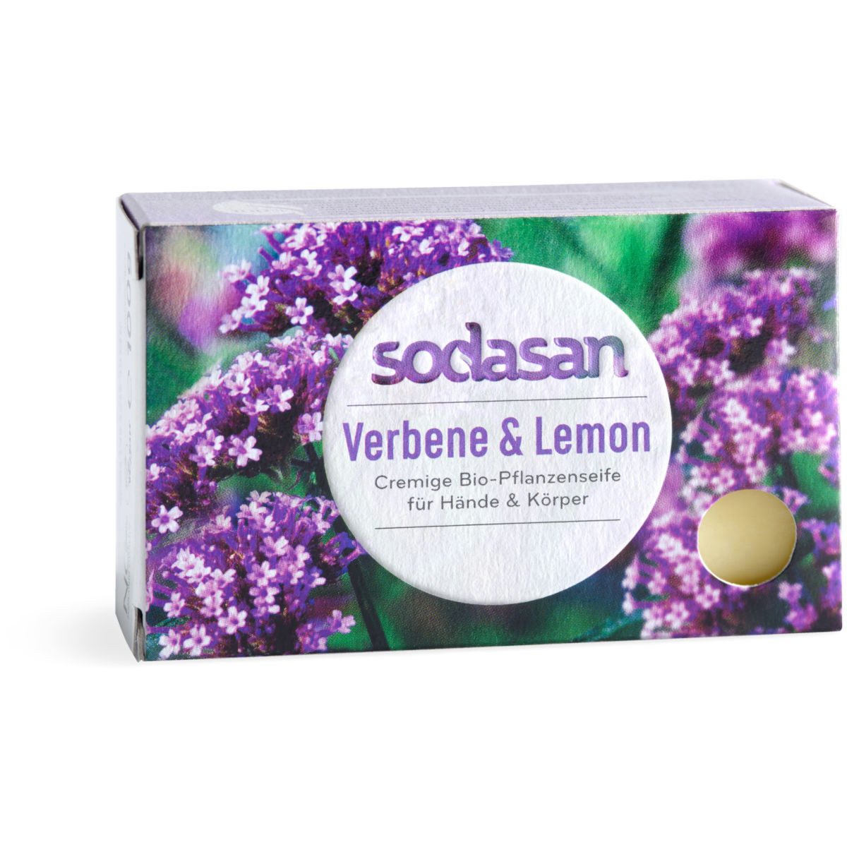 Handseife SODASAN Stückseife Verbene u. Lemon 100 g
